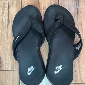 Nike Black Sandals with Logo